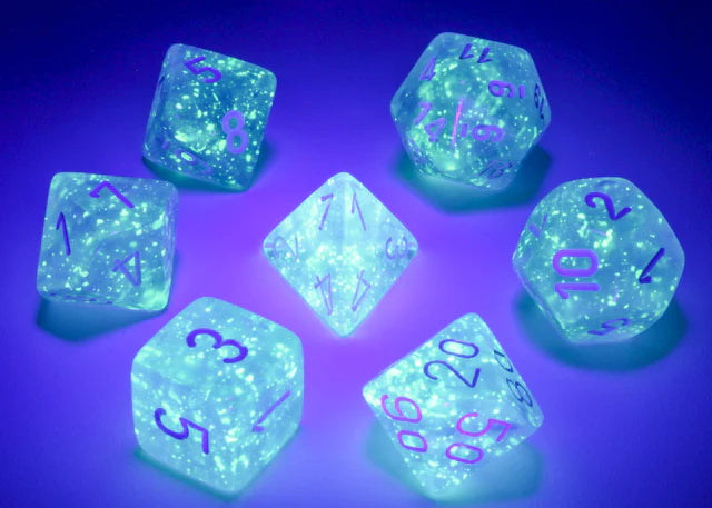 Borealis Dice - Chessex (Sky Blue/White)