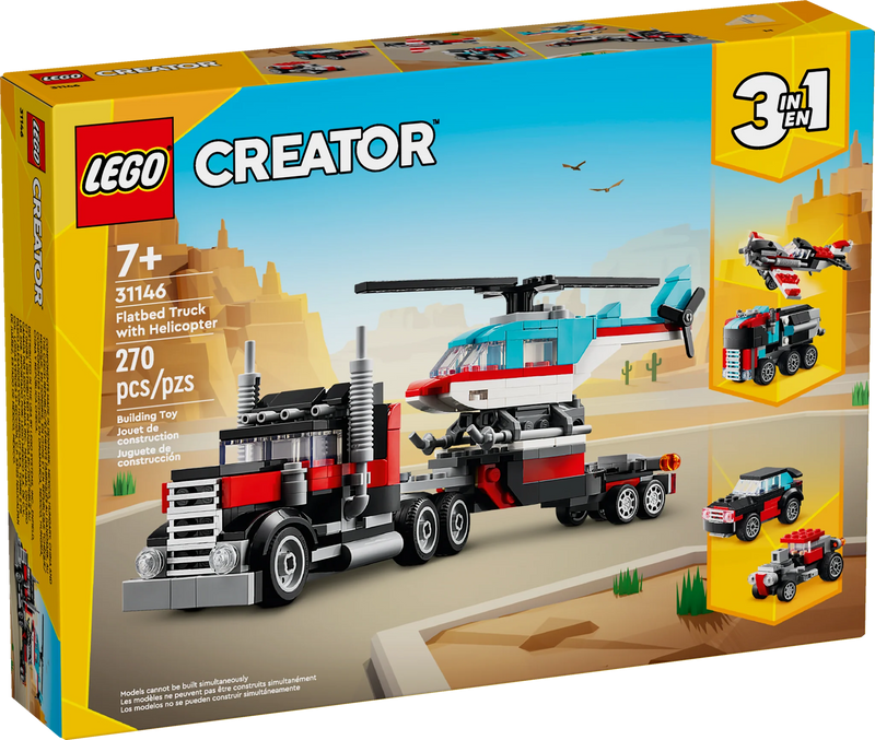 LEGO® Creator Flatbed Truck with Helicopter (31146)