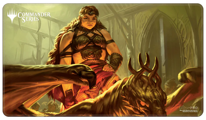 Stitched Playmat: Magic the Gathering: Khaldheim: Magda, Brazen Outlaw