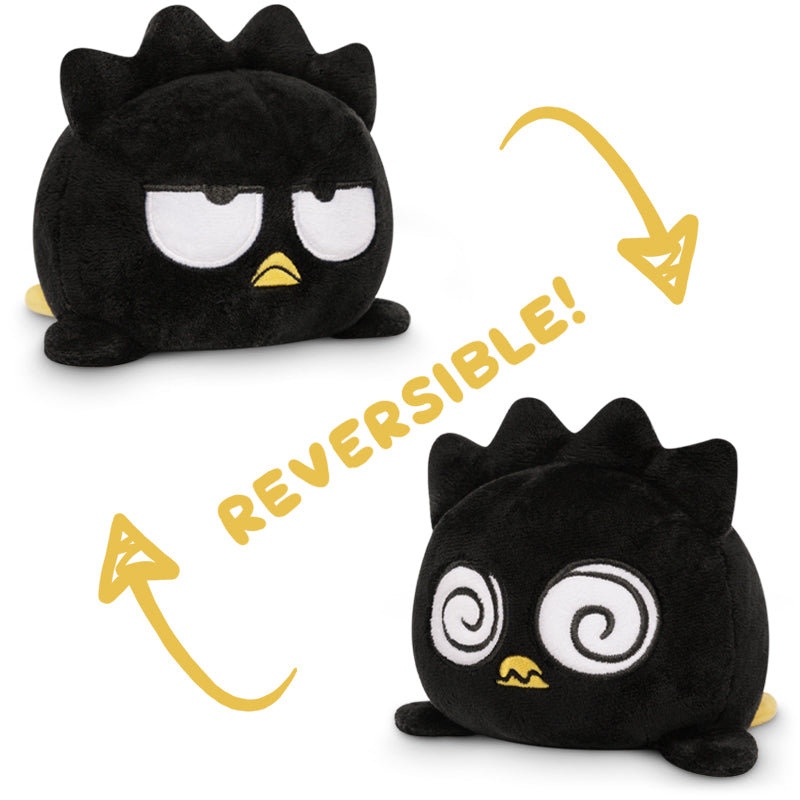 Reversible: Sanrio Badtz-Maru Plushie (Dizzy + Angry / Black)