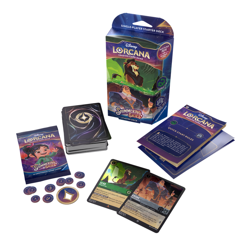 Disney Lorcana: Shimmering Skies - Starter Deck [Emerald and Steel]