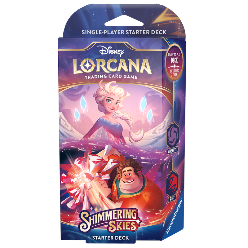 Disney Lorcana: Shimmering Skies - Starter Deck [Amethyst and Ruby]