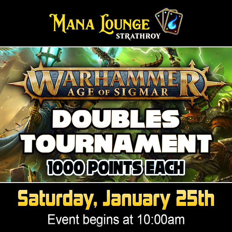 Age of Sigmar Doubles Tournament [Strathroy] 10:30am [January 25th]