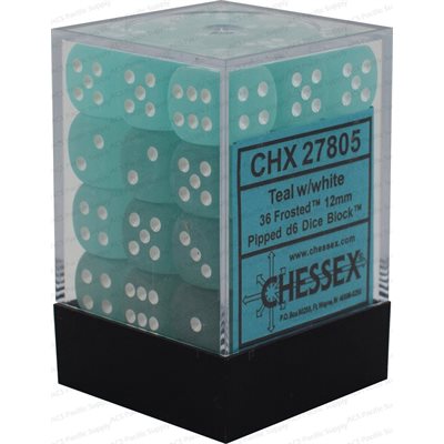 Frosted: 36D6 Teal/White