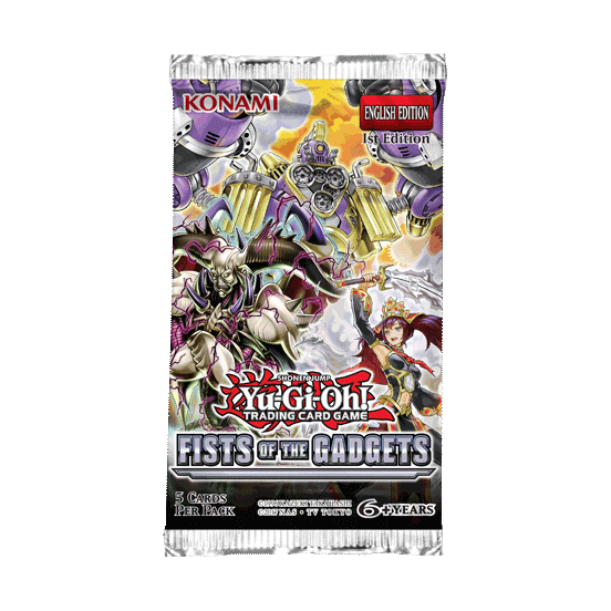 Yugioh Fists of the Gadgets 1st edition Booster Pack