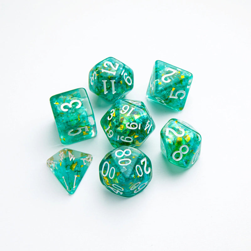 Polyhedral Dice Set: Candy-Like Series: Mint: RPG Dice Set (7pcs)