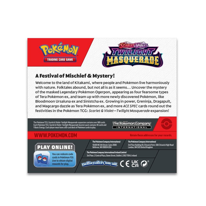 Pokémon TCG: Scarlet & Violet-Twilight Masquerade Booster Display Box