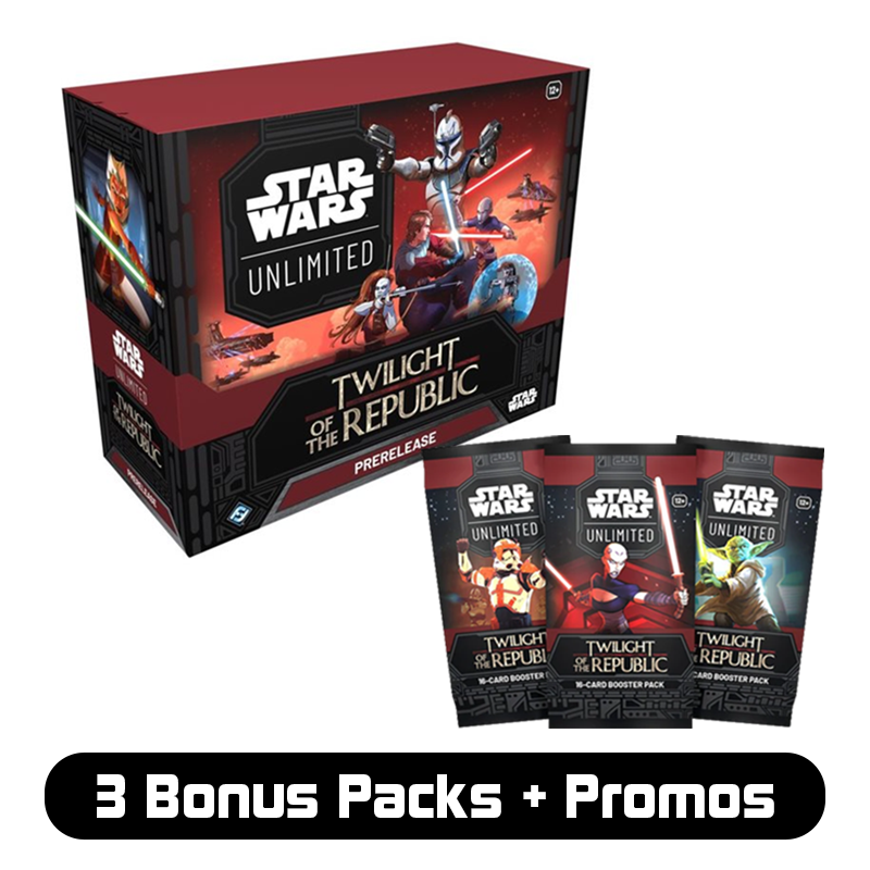 Star Wars: Unlimited: Twilight of the Republic Prerelease Box + Bonus Bundle