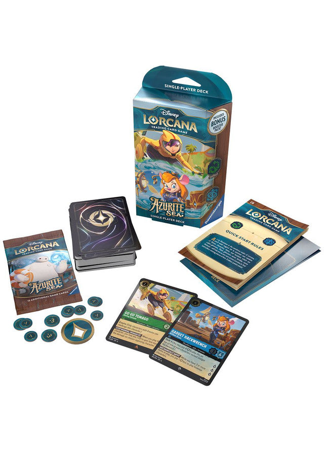 Disney Lorcana: Azurite Sea - Starter Deck - Emerald & Sapphire