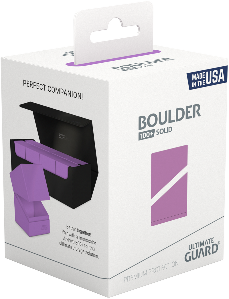 Ultimate Guard Deck Case - Boulder 100+ Solid Lavender