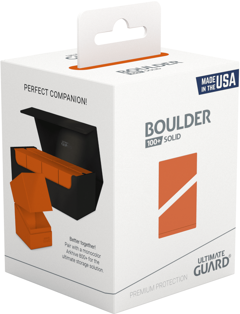 Ultimate Guard Deck Case - Boulder 100+ Solid Orange