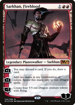 Sarkhan, Fireblood [Core Set 2019 Promos]