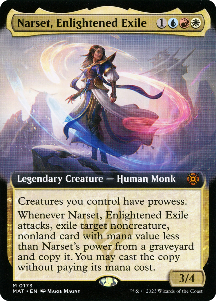 Narset, Enlightened Exile (Extended Art) [March of the Machine: The Af